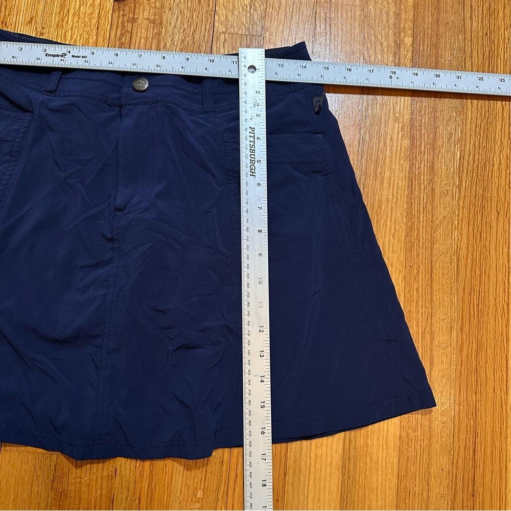 LL Bean Size 4 Navy Blue Run About Skort Skirt Hiking Golf Active Outdoors (#2) - Picture 8 of 9